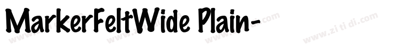 MarkerFeltWide Plain字体转换